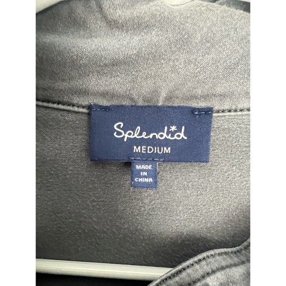 Splendid soft Gray Bomber Jacket M Medium - Picture 4 of 6